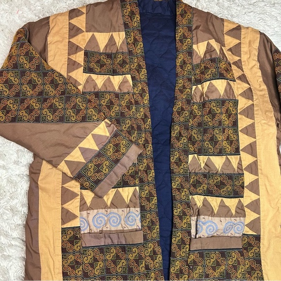 Handmade 1970 Old Fabric, vintage cloth, old kantha style jacket - Picture 2 of 13